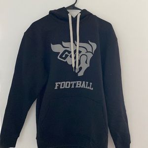 Small black Ottawa Gee Gees football hoodie